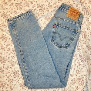 Levi’s 505 blue jeans
